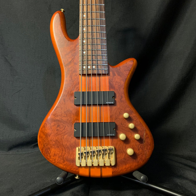 Used Schecter Stiletto Studio-6 Active 6-String Electric Bass - Honey Satin 120724