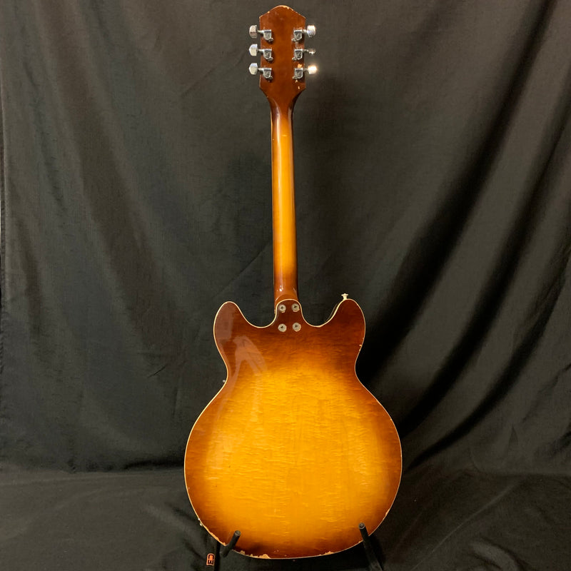 Vintage 1972 Harmony H671 Hollowbody Electric Guitar w/ Case - Sunburst 021025