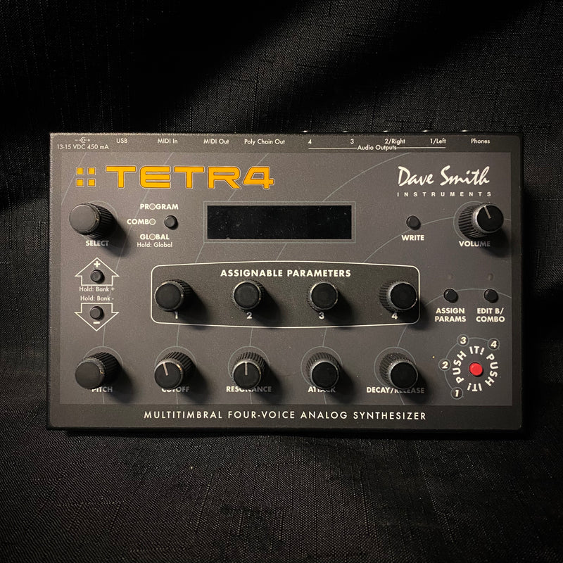 Used Dave Smith Instruments Tetra Desktop 4 Voice Polyphonic Synthesizer w/ Case 012425