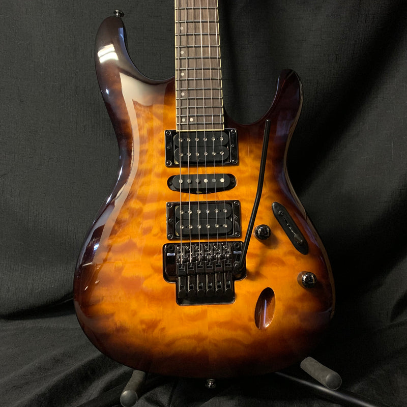 Used Ibanez S670QM Electric Guitar - Dragon Eye Burst 013025