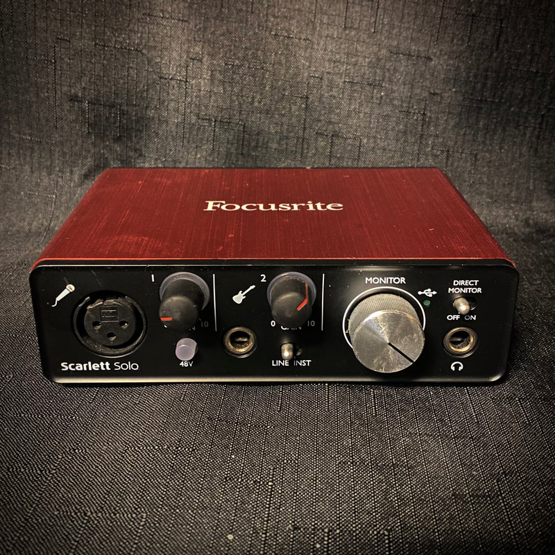 Used Focusrite Scarlett Solo USB Audio Interface 012125