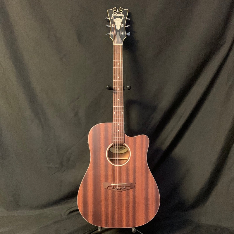 D'Angelico Premier Bowery LS Acoustic Guitar - Natural Mahogany