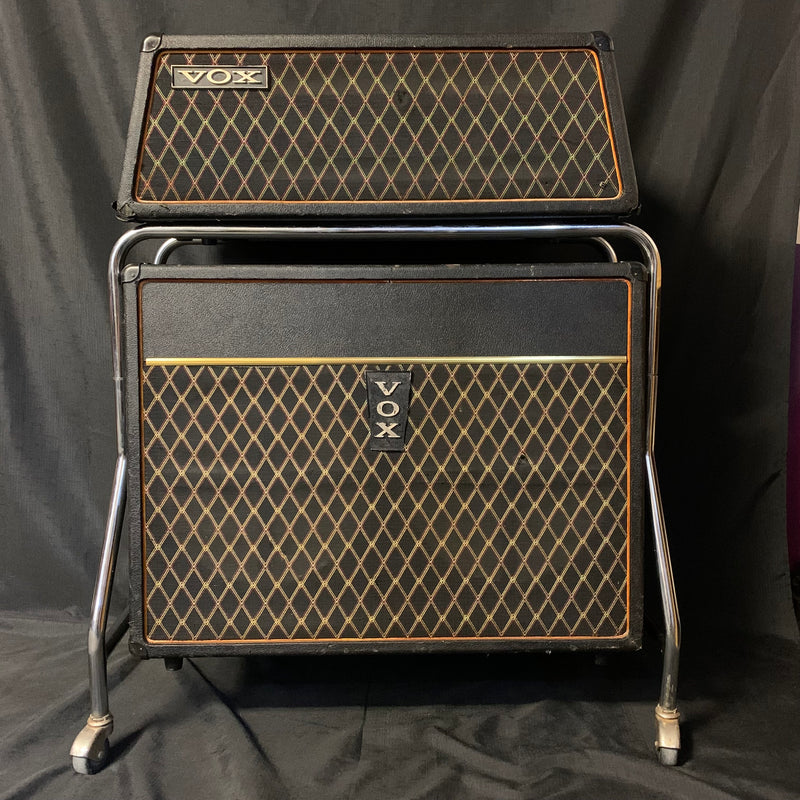 Vintage 1960s Vox V1121 Buckingham 35w 2x12 Piggyback Guitar Amp 030425