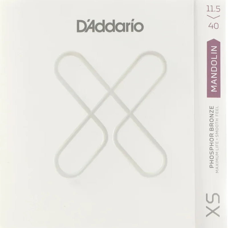 D'Addario XS Coated Mandolin Strings - Custom Medium 11.5-40