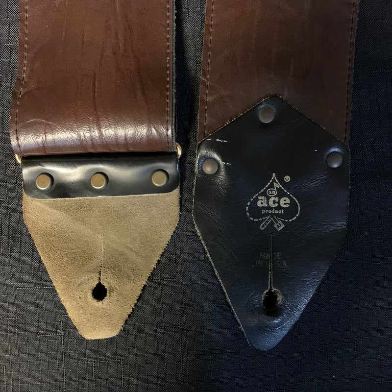 Vintage Ace 3" Leather Guitar Strap 111224