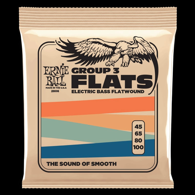 Ernie Ball Group III Stainless Steel Flatwound Electric Bass Strings