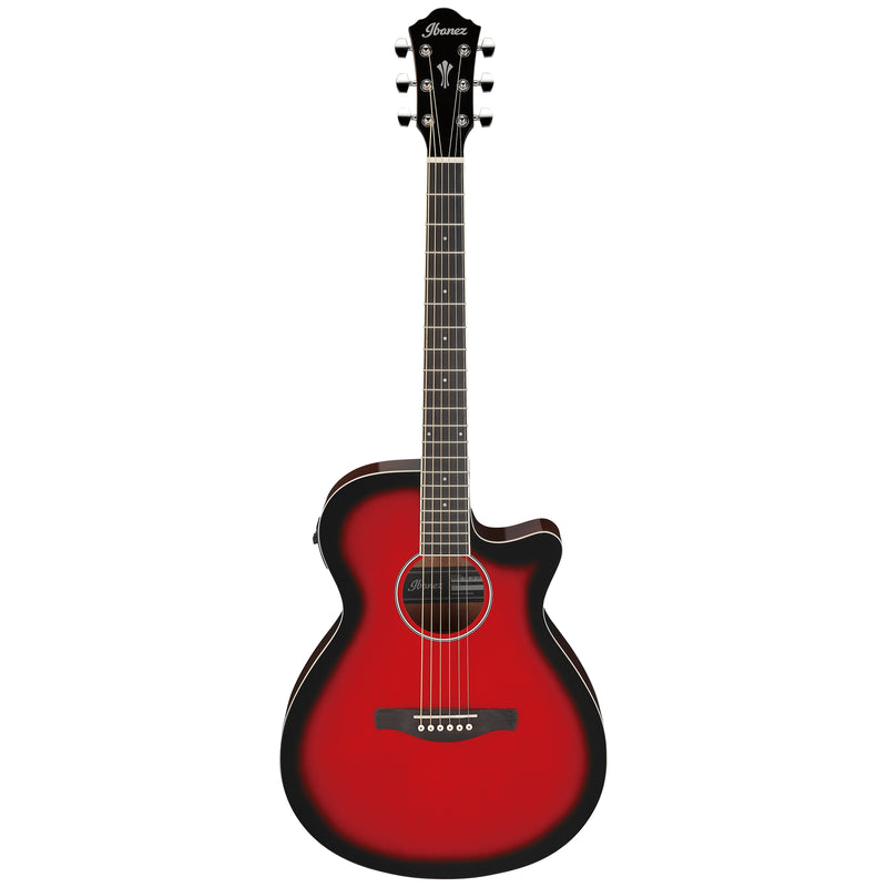 Ibanez AEG7TRH Acoustic Electric Guitar - Transparent Red Sunburst