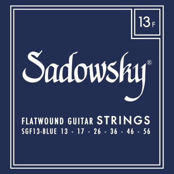 Sadowsky Blue Label Flatwound Stainless Steel Guitar Strings - 13-56