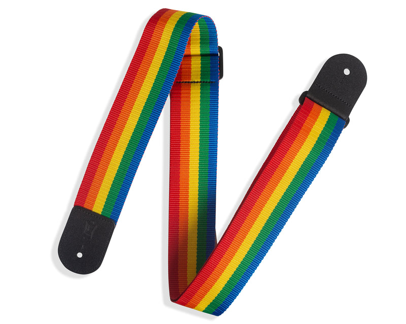 Levy's 2" Polyester Rainbow Guitar Strap