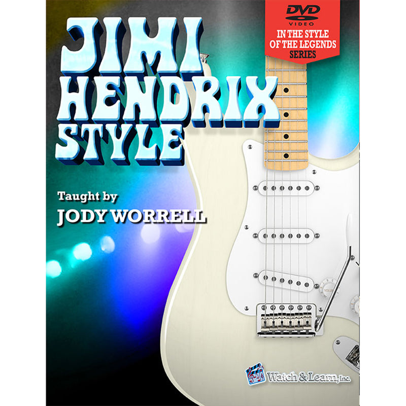 Watch & Learn Jimi Hendrix Style Instruction Book with DVD's