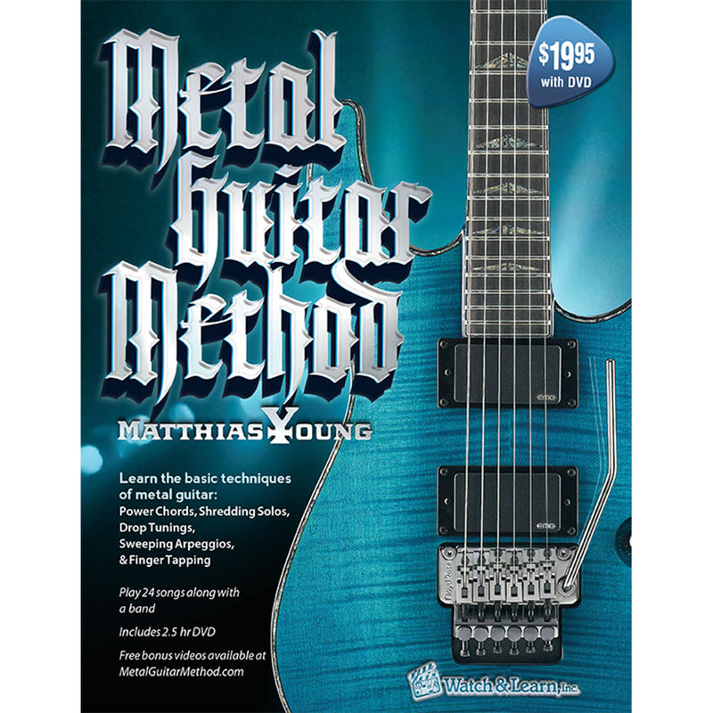 Watch & Learn Metal Guitar Instruction Method Book with DVD