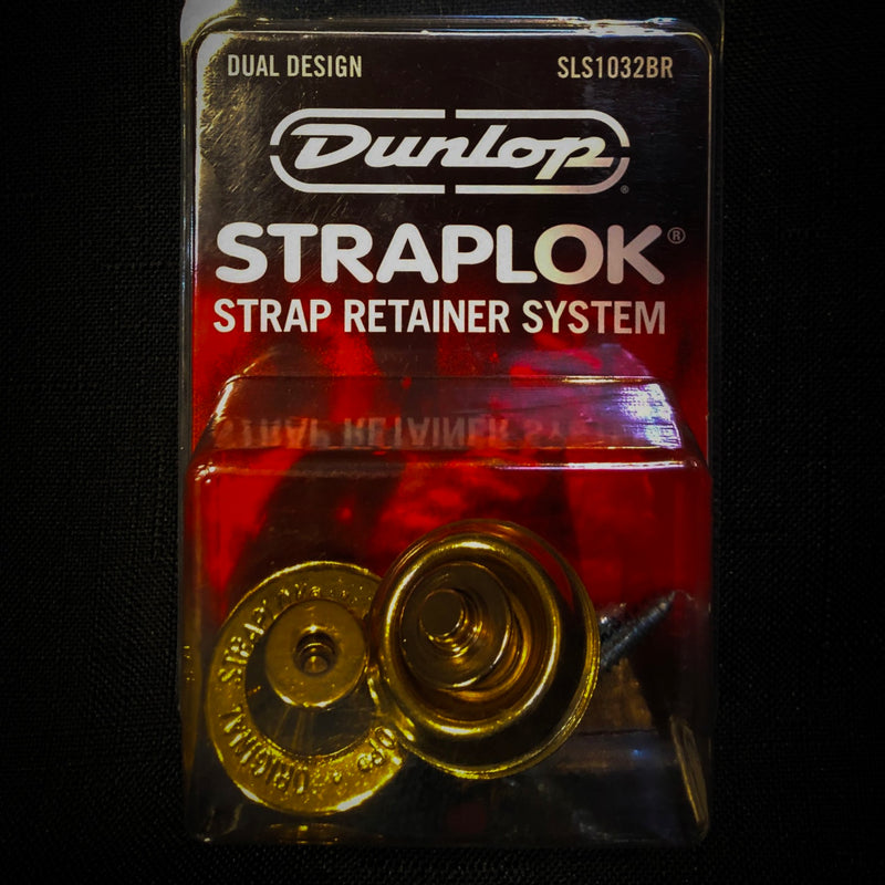 Dunlop Dual Design Straplock System - Brass